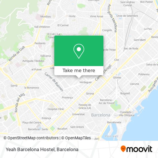 Yeah Barcelona Hostel map