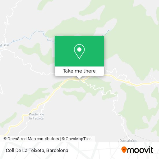 Coll De La Teixeta map