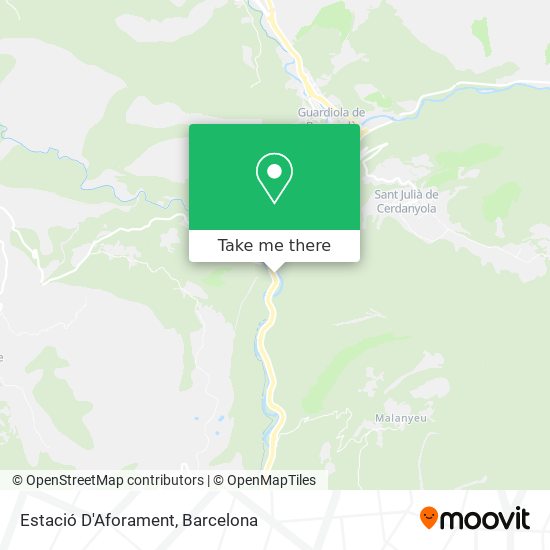 Estació D'Aforament map