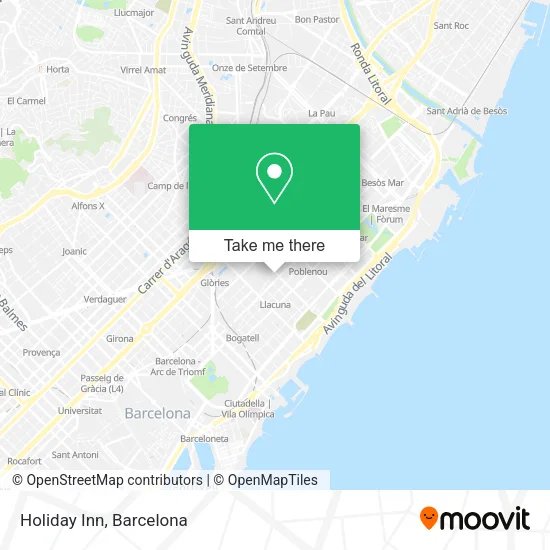 Holiday Inn map