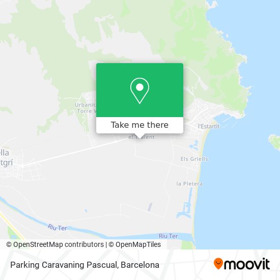 Parking Caravaning Pascual map