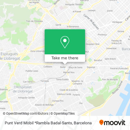 Punt Verd Mòbil *Rambla Badal-Sants map