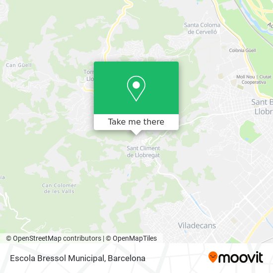 mapa Escola Bressol Municipal