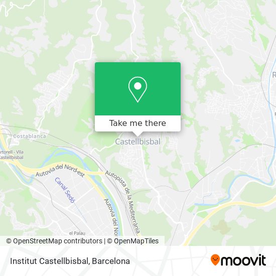 Institut Castellbisbal map