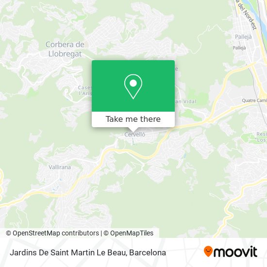 Jardins De Saint Martin Le Beau map