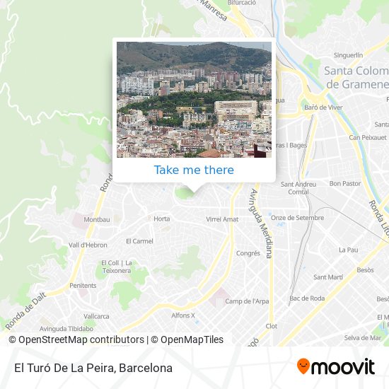 El Turó De La Peira map