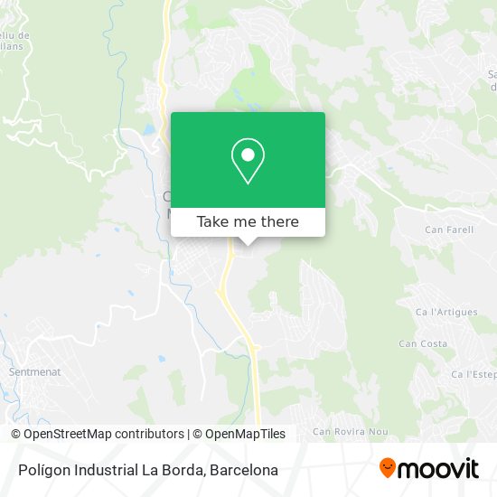 Polígon Industrial La Borda map