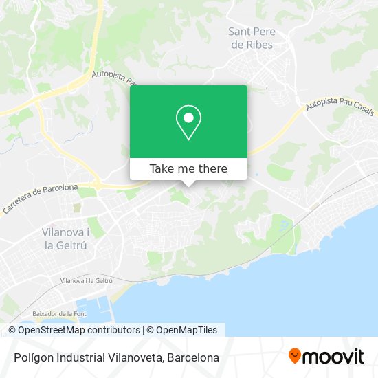 Polígon Industrial Vilanoveta map