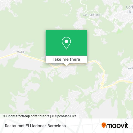 mapa Restaurant El Lledoner
