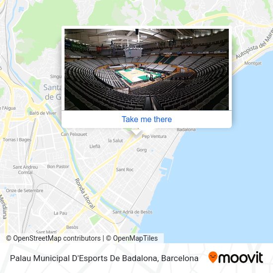 Palau Municipal D'Esports De Badalona map