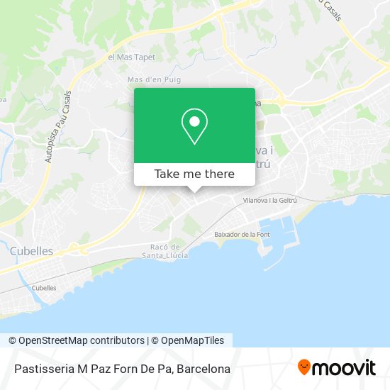 Pastisseria M Paz Forn De Pa map