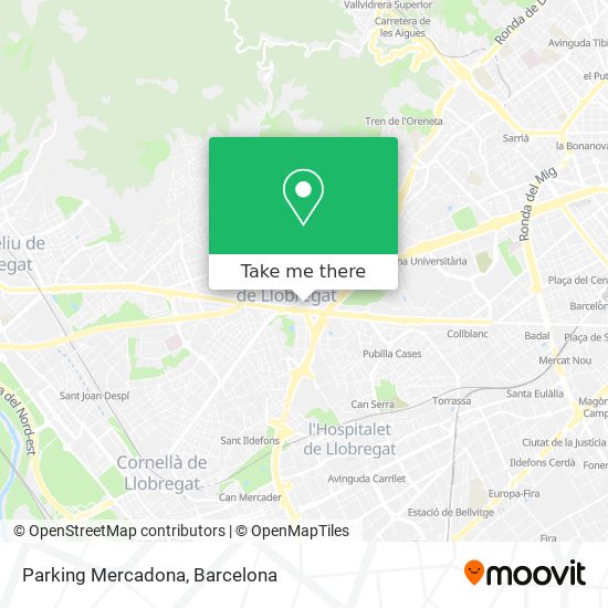 mapa Parking Mercadona