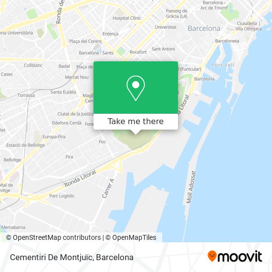 How to get to Cementiri De Montjuïc in Barcelona by Bus, Metro or Tramvia?