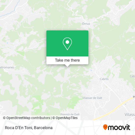 Roca D'En Toni map