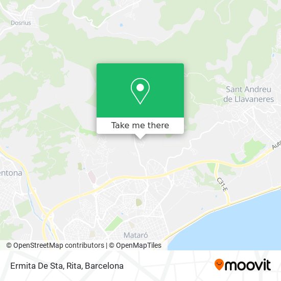 mapa Ermita De Sta, Rita