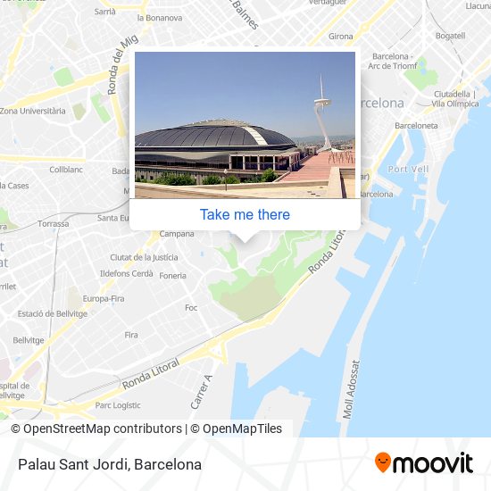 Palau Sant Jordi map