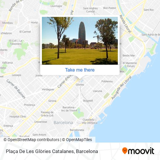 Plaça De Les Glòries Catalanes map