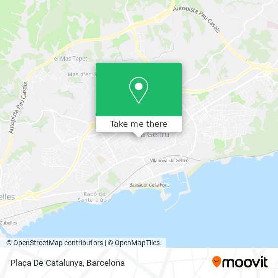Plaça De Catalunya map