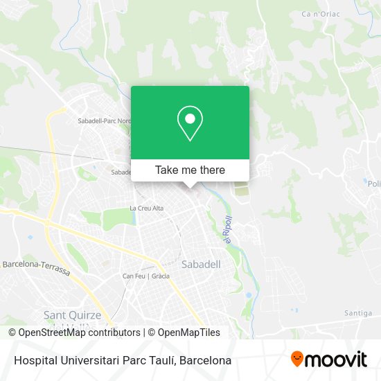 Hospital Universitari Parc Taulí map