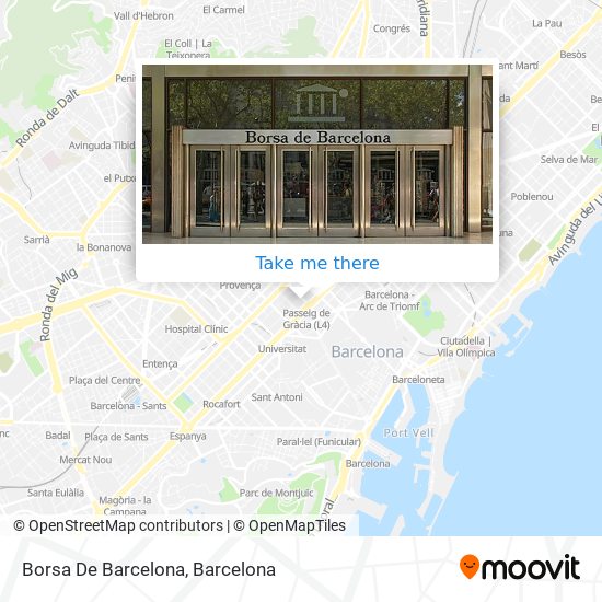 Borsa De Barcelona map