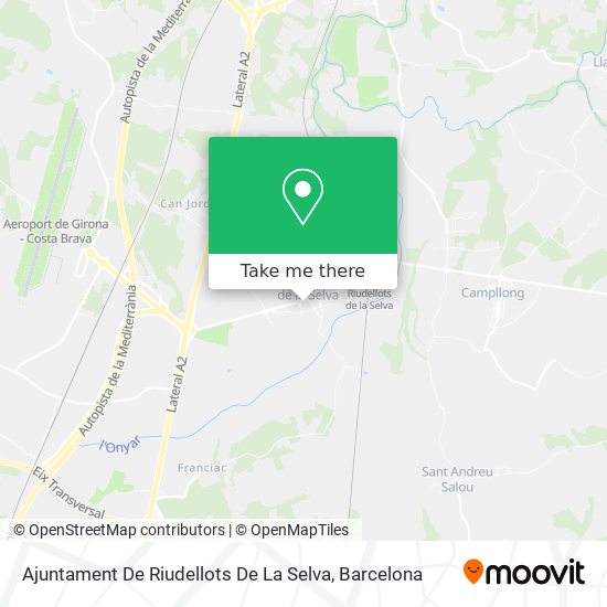 Ajuntament De Riudellots De La Selva map