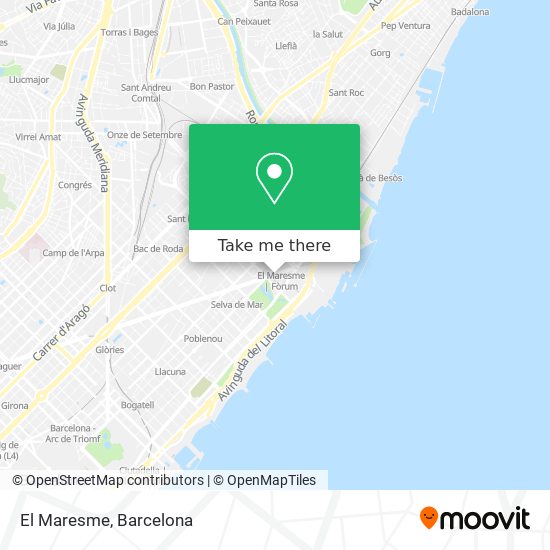 El Maresme map