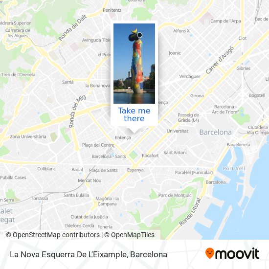 mapa La Nova Esquerra De L'Eixample