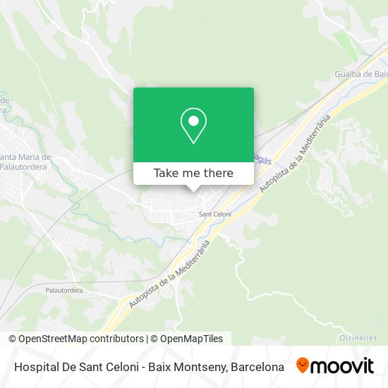 Hospital De Sant Celoni - Baix Montseny map
