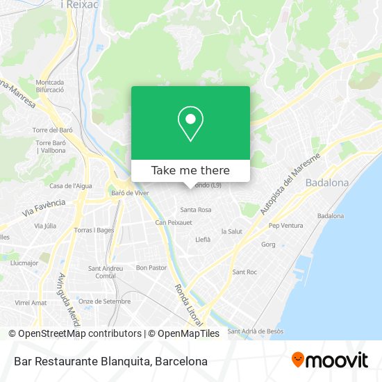 mapa Bar Restaurante Blanquita