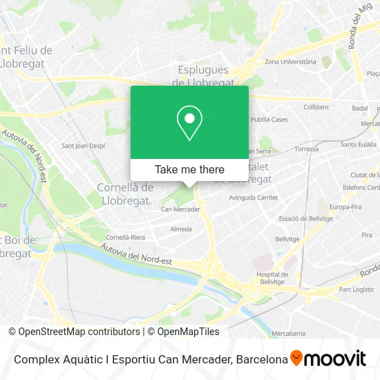 Complex Aquàtic I Esportiu Can Mercader map