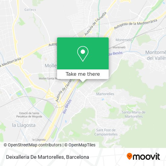 Deixalleria De Martorelles map