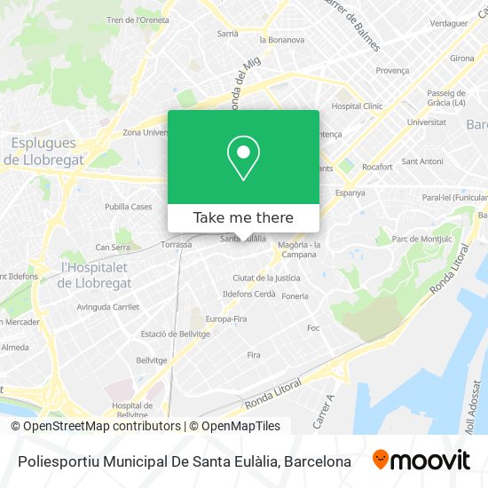 Poliesportiu Municipal De Santa Eulàlia map