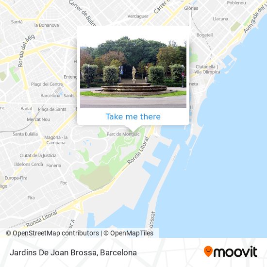 Jardins De Joan Brossa map