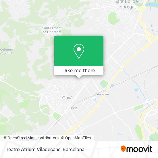 Teatro Atrium Viladecans map