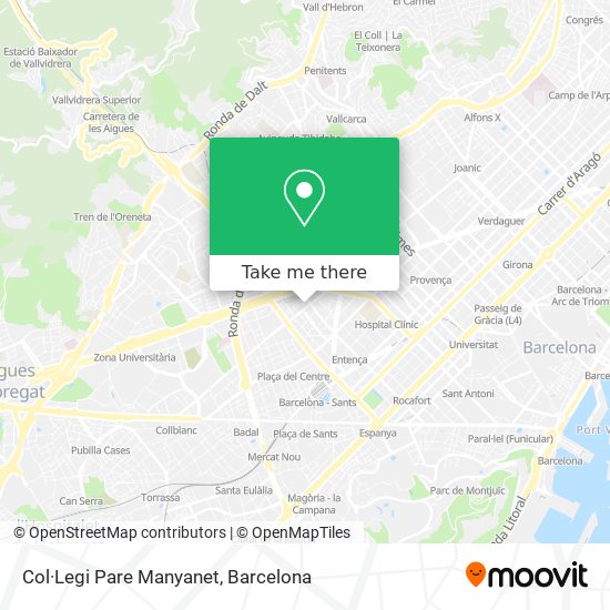 Col·Legi Pare Manyanet map