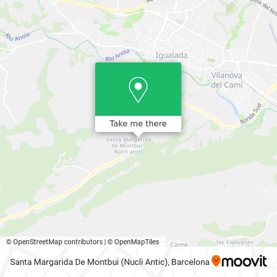 Santa Margarida De Montbui (Nucli Antic) map