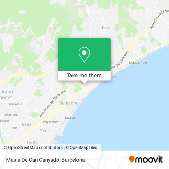Masia De Can Canyadó map