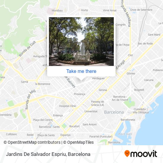 Jardins De Salvador Espriu map