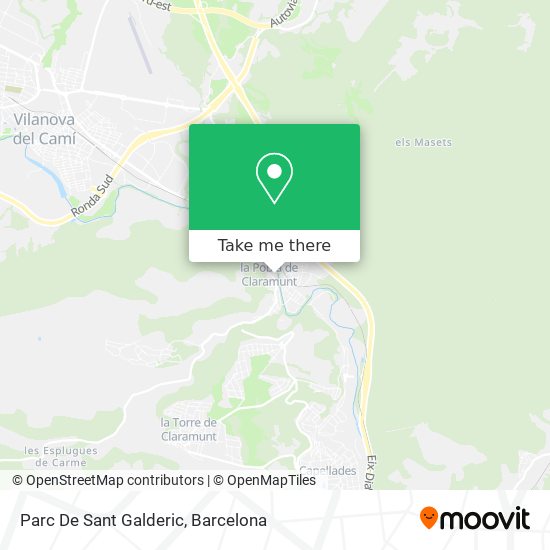 mapa Parc De Sant Galderic