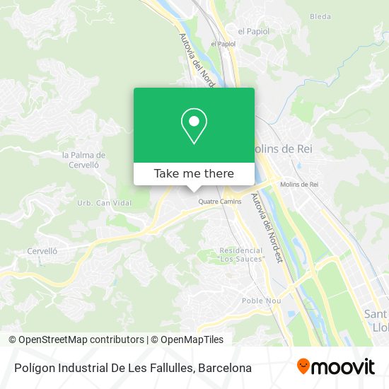 Polígon Industrial De Les Fallulles map