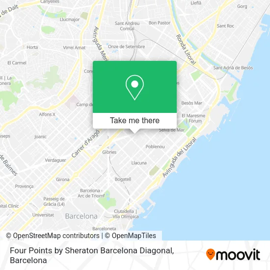 Four Points by Sheraton Barcelona Diagonal map