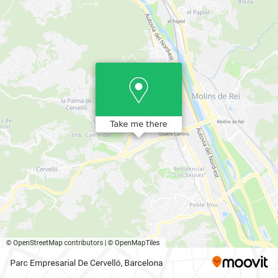 Parc Empresarial De Cervelló map