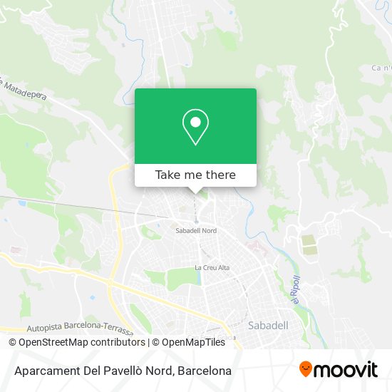 Aparcament Del Pavellò Nord map