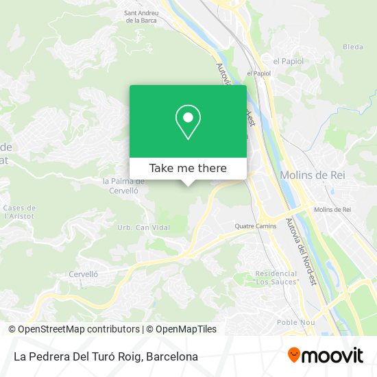 La Pedrera Del Turó Roig map