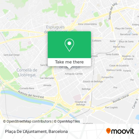 mapa Plaça De L'Ajuntament