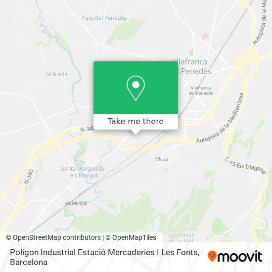 Polígon Industrial Estació Mercaderies I Les Fonts map