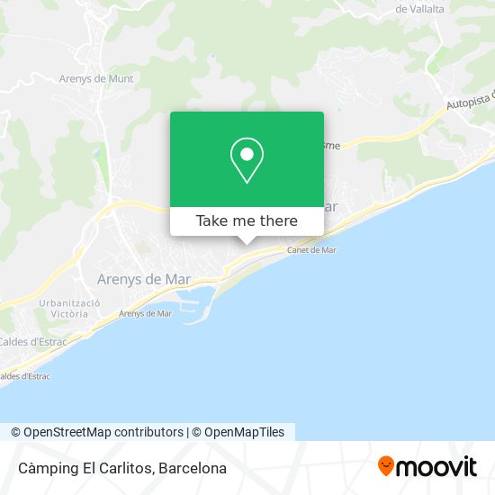 Càmping El Carlitos map