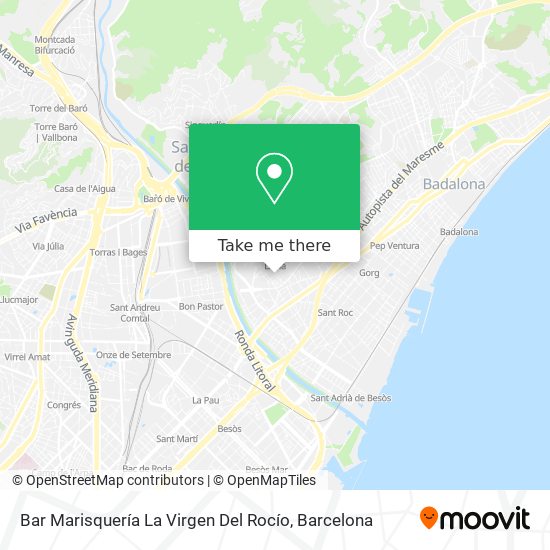 Bar Marisquería La Virgen Del Rocío map