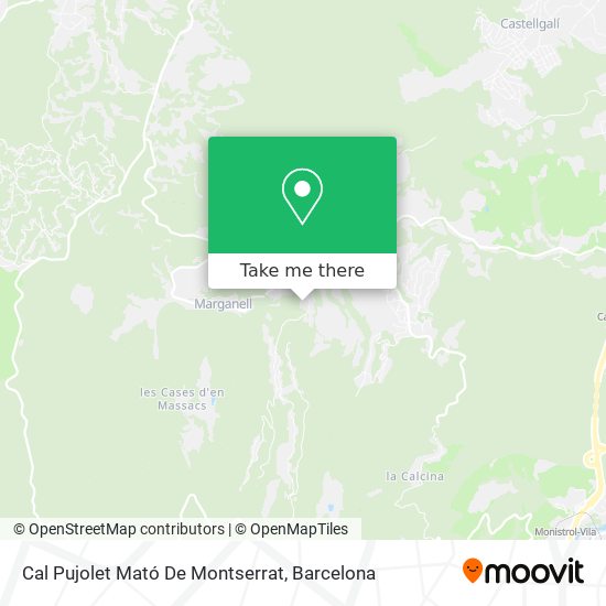 Cal Pujolet Mató De Montserrat map