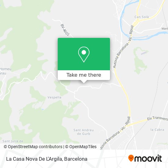 La Casa Nova De L'Argila map